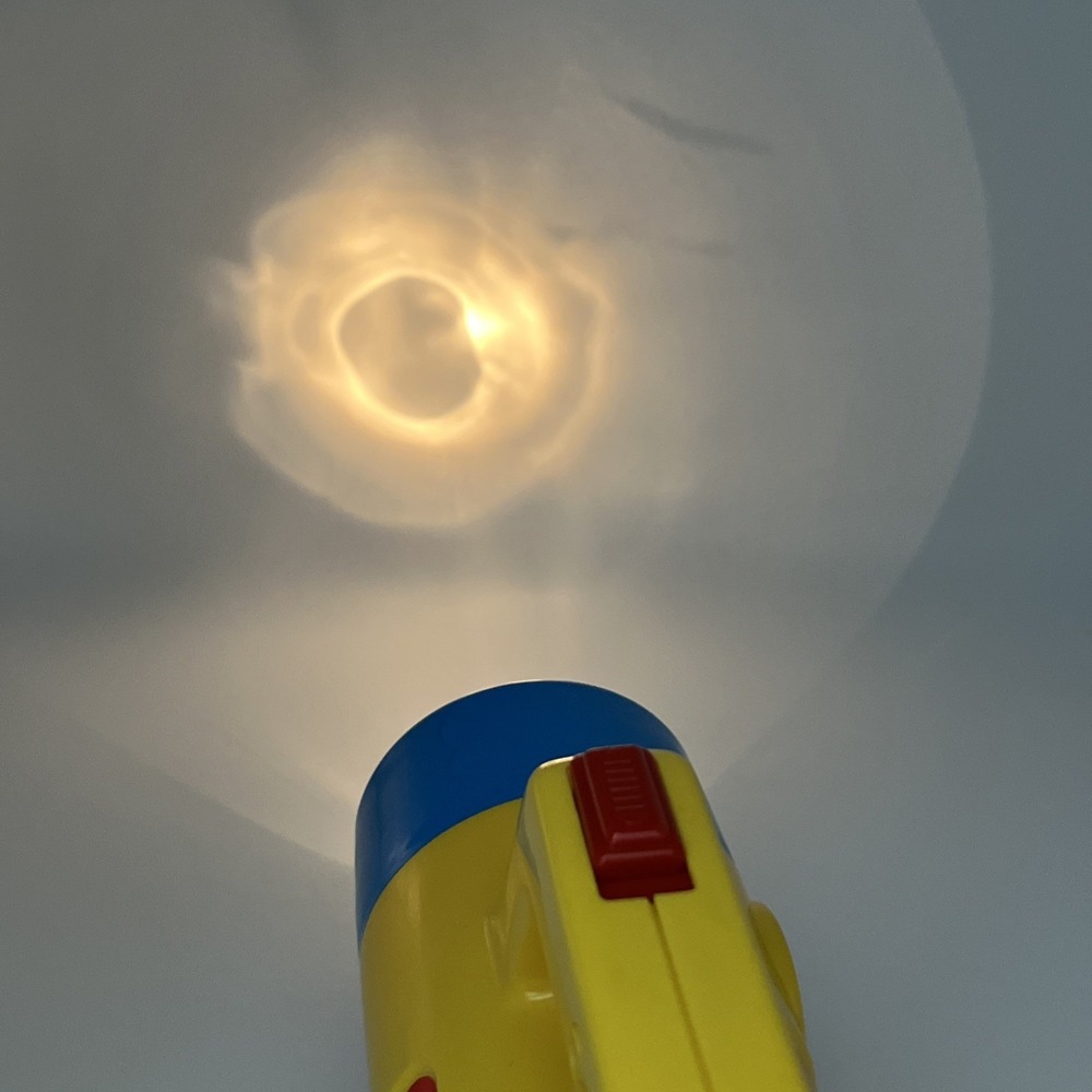 Vintage Playskool Kids Flashlight 1988 Working Red & Green Clear Filter Lenses - Picture 8 of 15